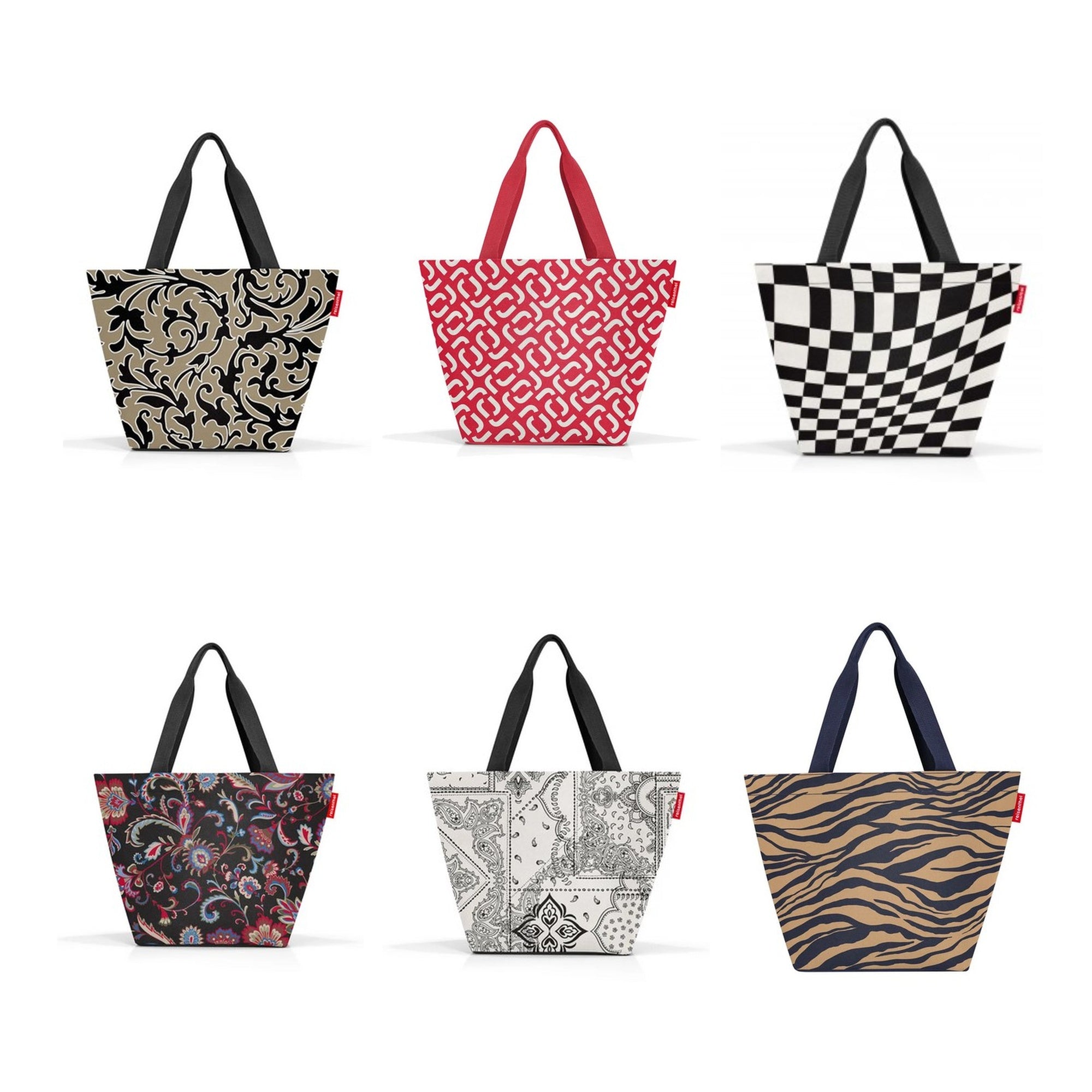 Reisenthel Shopper Medium M Shopping Bag Tote Handbag Market Trips Pattern