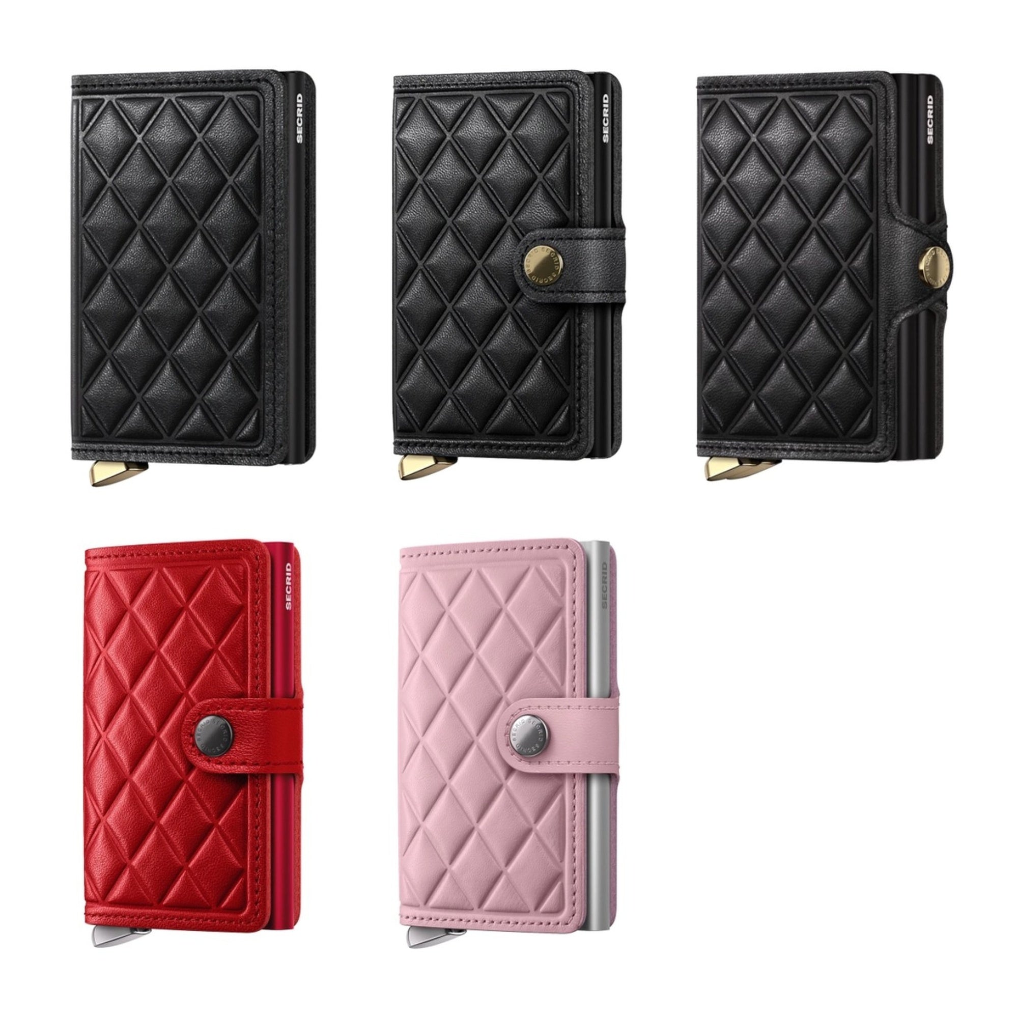 secrid Miniwallet Wallet RFID Protection money card leather Emboss Diamond