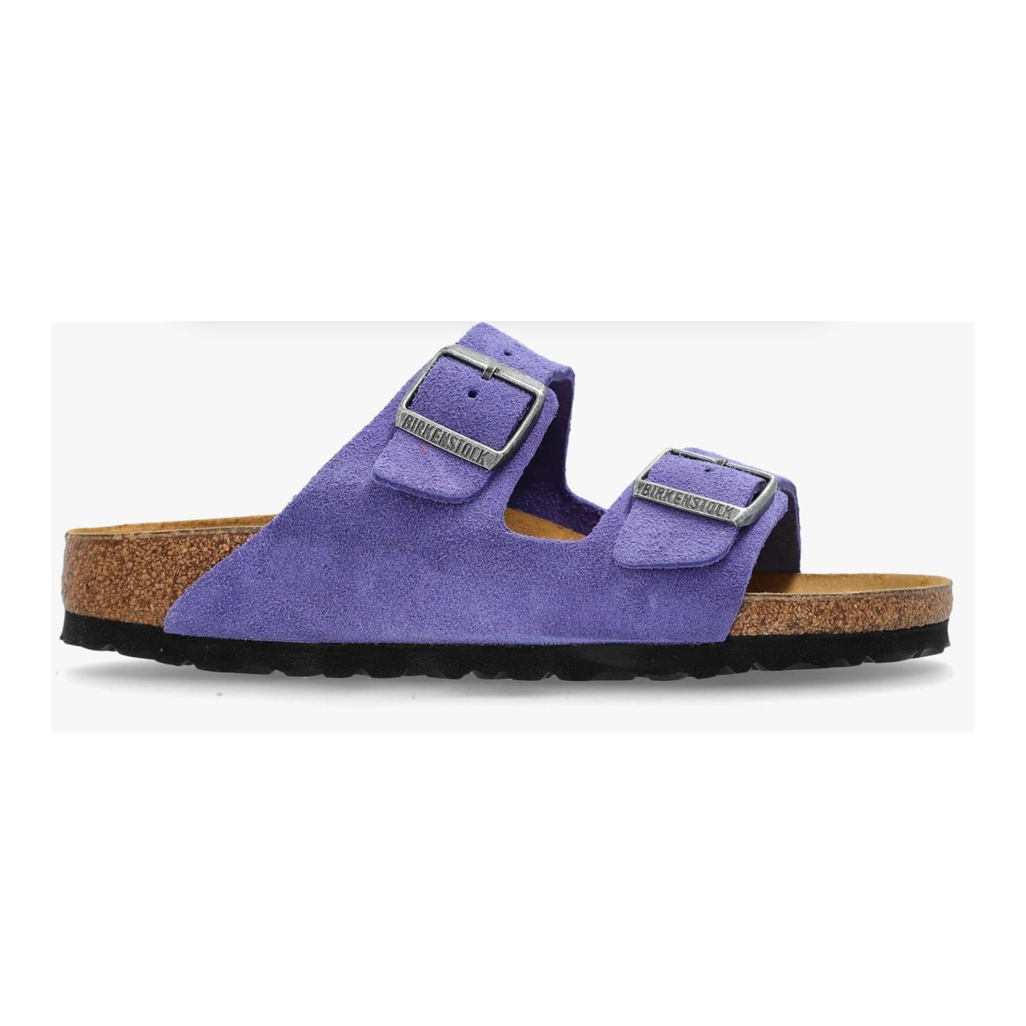 Birkenstock Suede Leather Purple Dusk Violet Sandals Slides Mules Shoes New