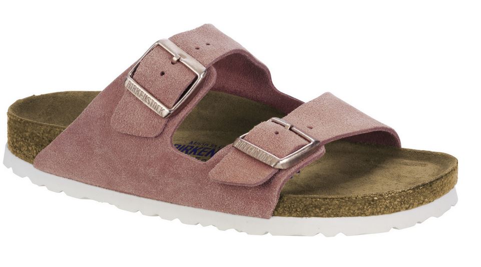 Birkenstock Arizona Suede Leather SFB Rose Slides Sandals Slipper House EU36 US5 - Bartel-Shop