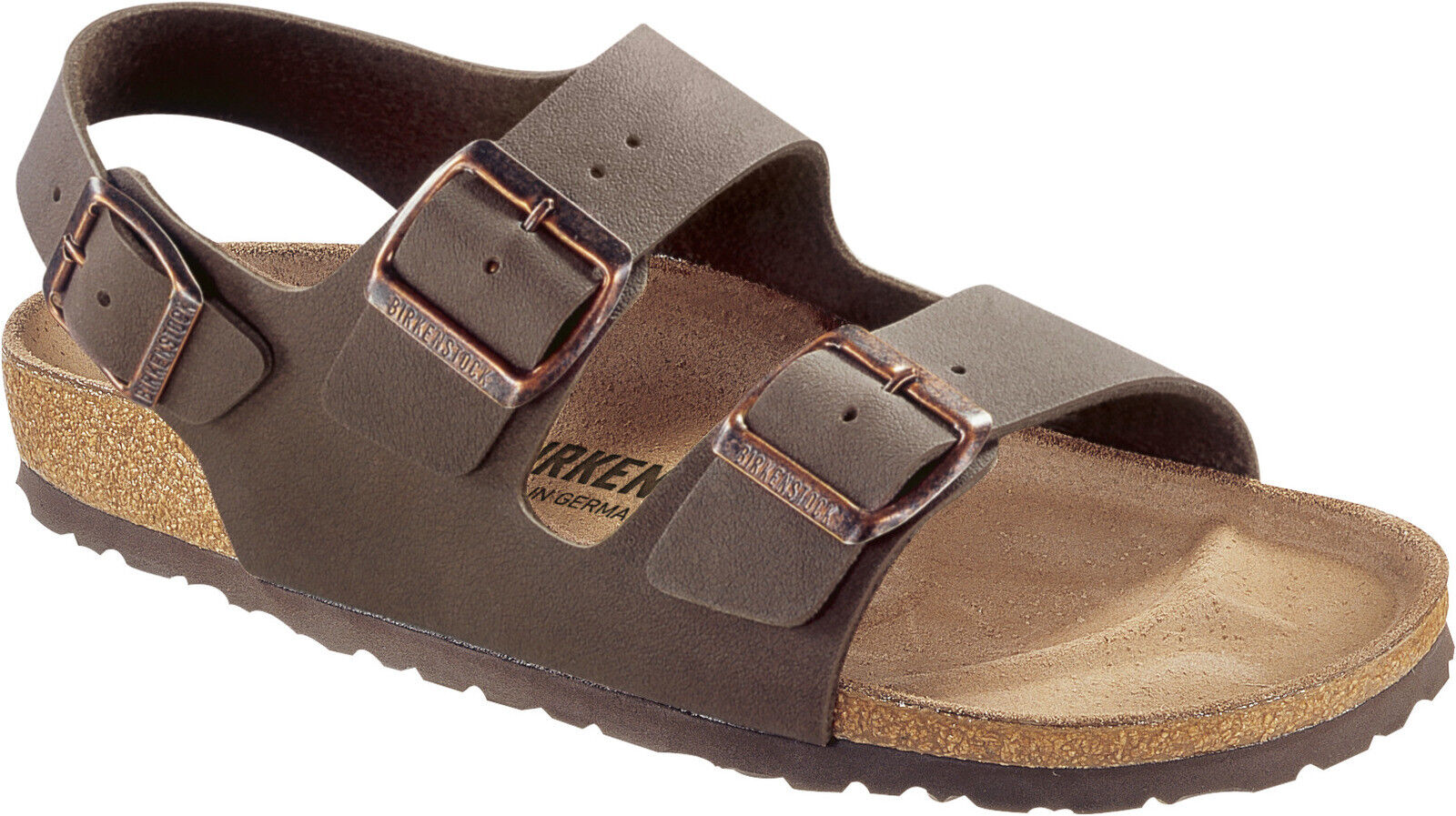 Birkenstock Milano Mocha Mocca Brown Nubuck Leather Sandals Ankle Slingback 47 M14