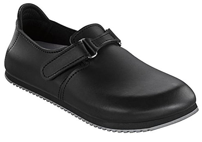 Birkenstock Linz Leather Super Grip Strap Buckle Clogs Work Sandals Mules - Bartel-Shop