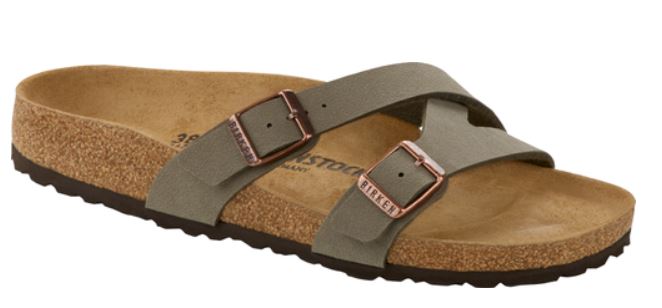 Birkenstock Yao Patent Leather Slides Beach Sandals Buckle Slippers Balance New - Bartel-Shop