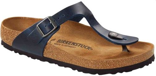 Birkenstock Arizona Gizeh Mayari Blue Oiled Nubuck Leather Sandals Slides Thongs Flip Flops New - Bartel-Shop
