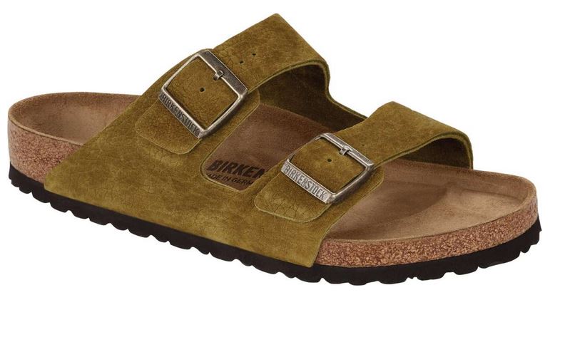 Birkenstock Arizona Desert Buck Nubuck Leather Sandals Slippers Slides Mules - Bartel-Shop