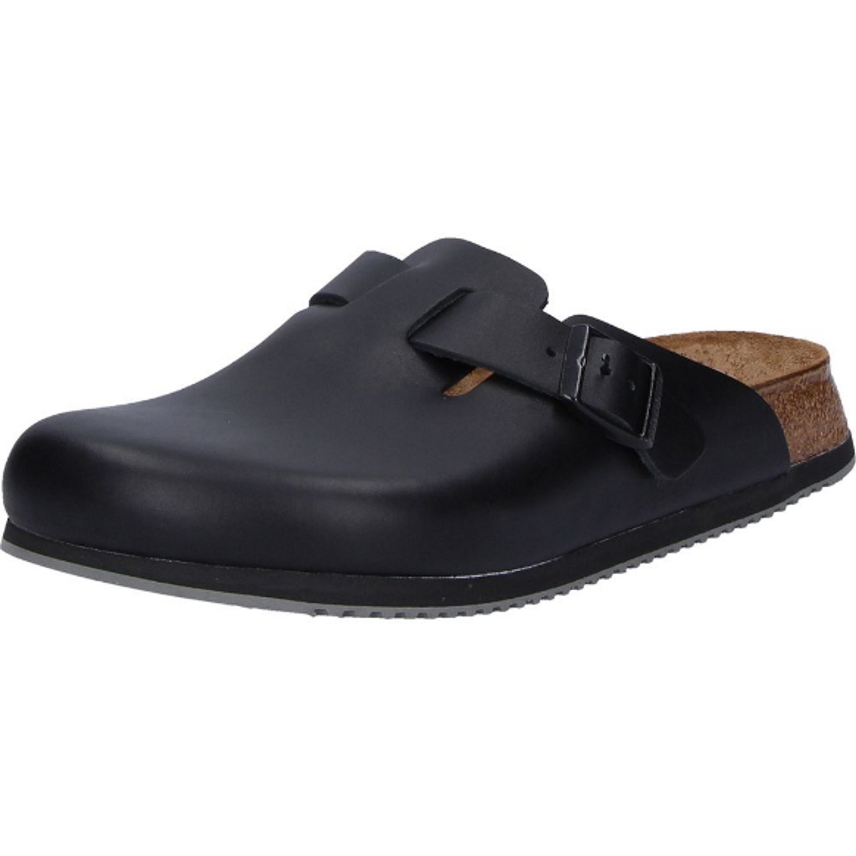 Birkenstock Boston Clogs Regular black Natural leather - Bartel-Shop