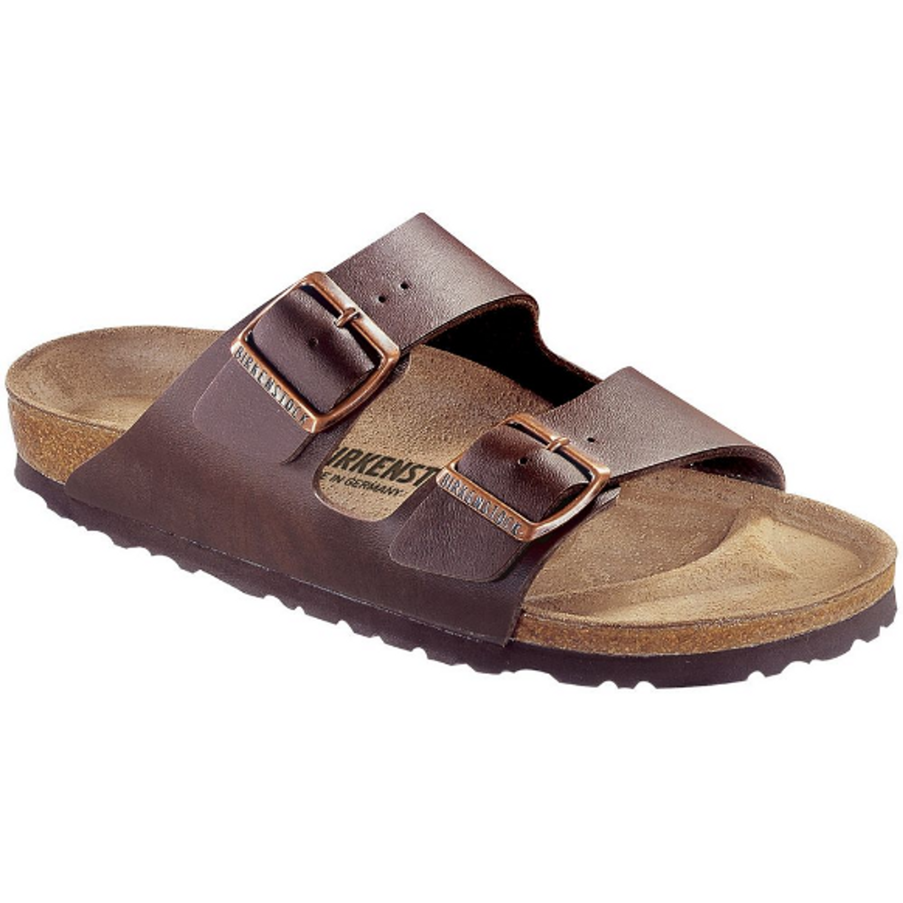 Birkenstock Arizona Unisex Mules narrow dark brown Birko-Flor - Bartel-Shop