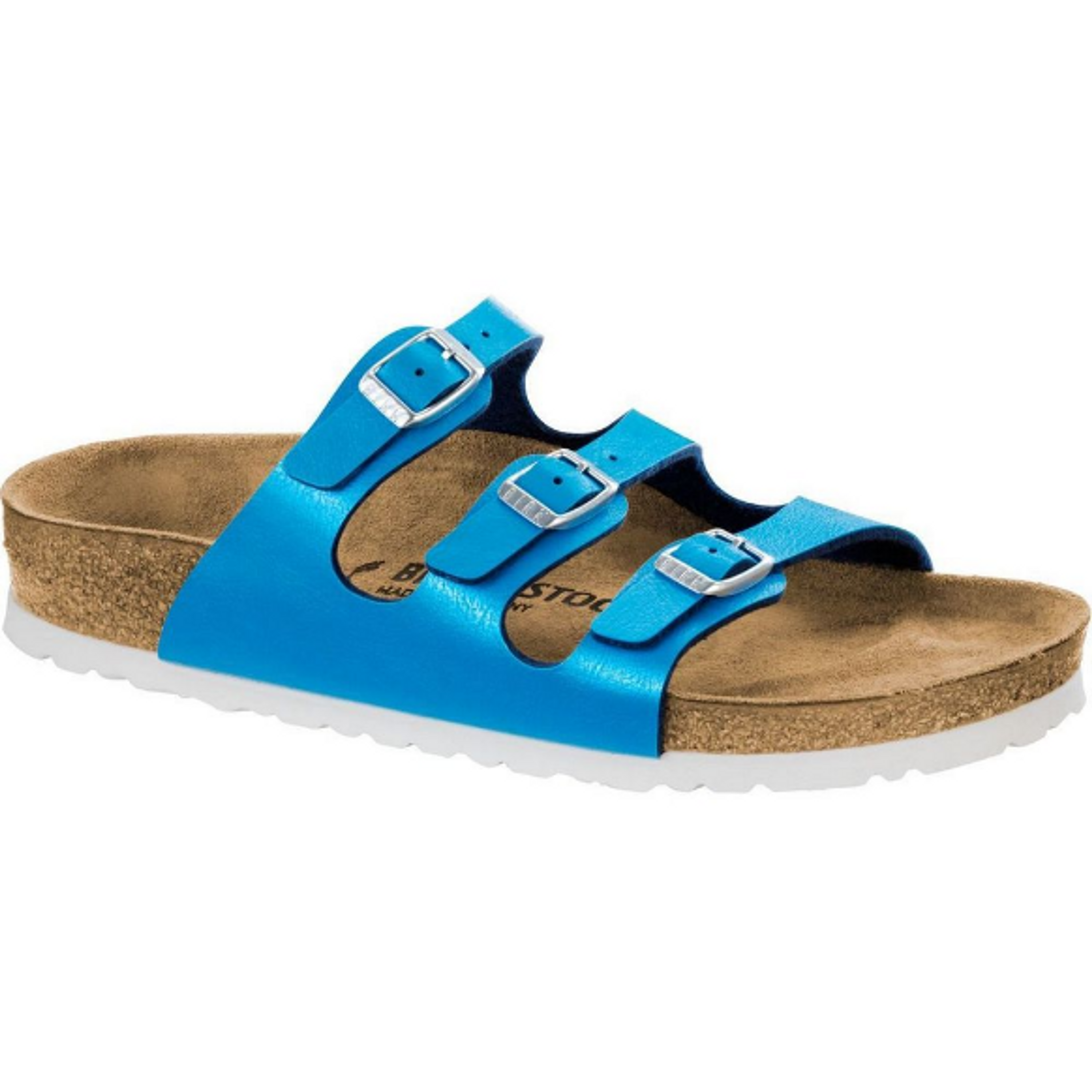 Birkenstock Florida Regular mules ocean Birko-Flor - Bartel-Shop