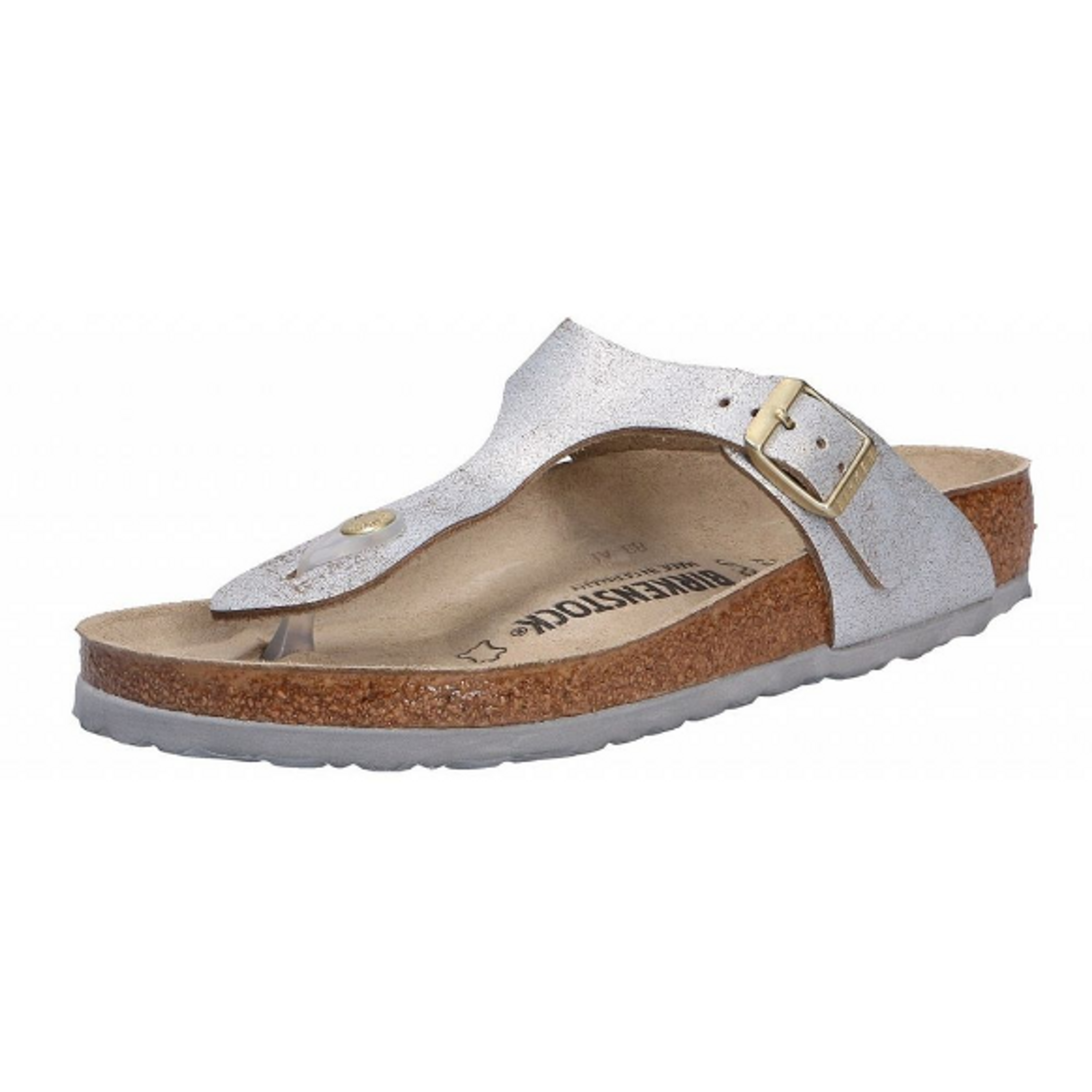 Birkenstock toe separator Gizeh silver Velor - Bartel-Shop