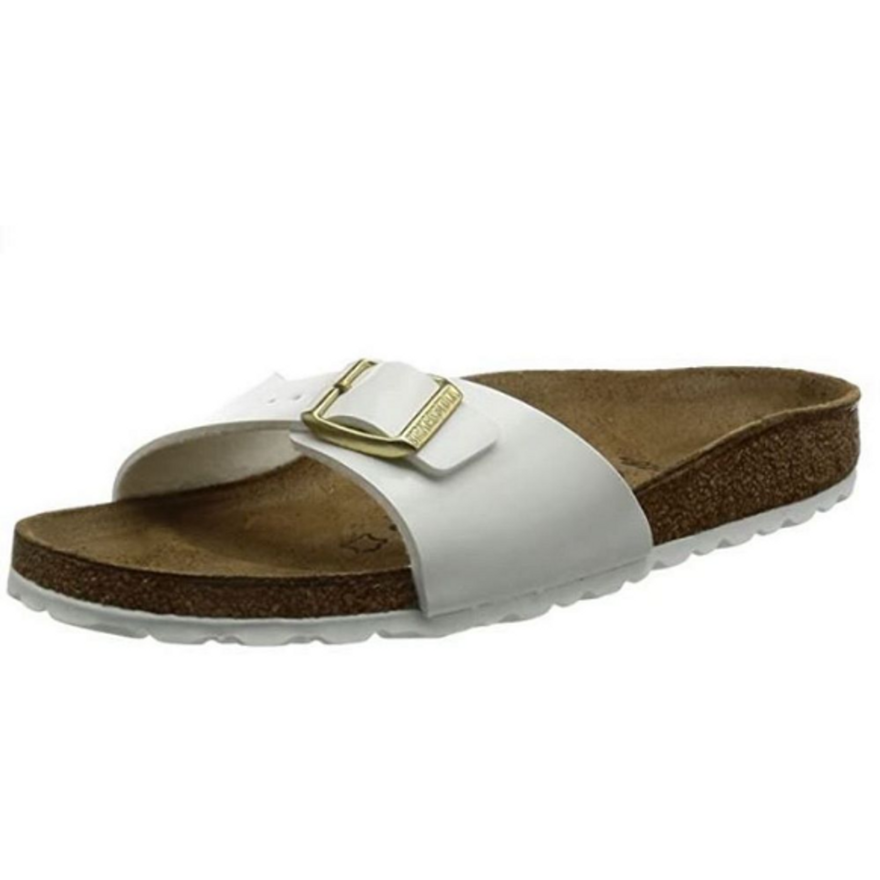 Birkenstock Madrid narrow White Birko-Flor, lacquer - Bartel-Shop