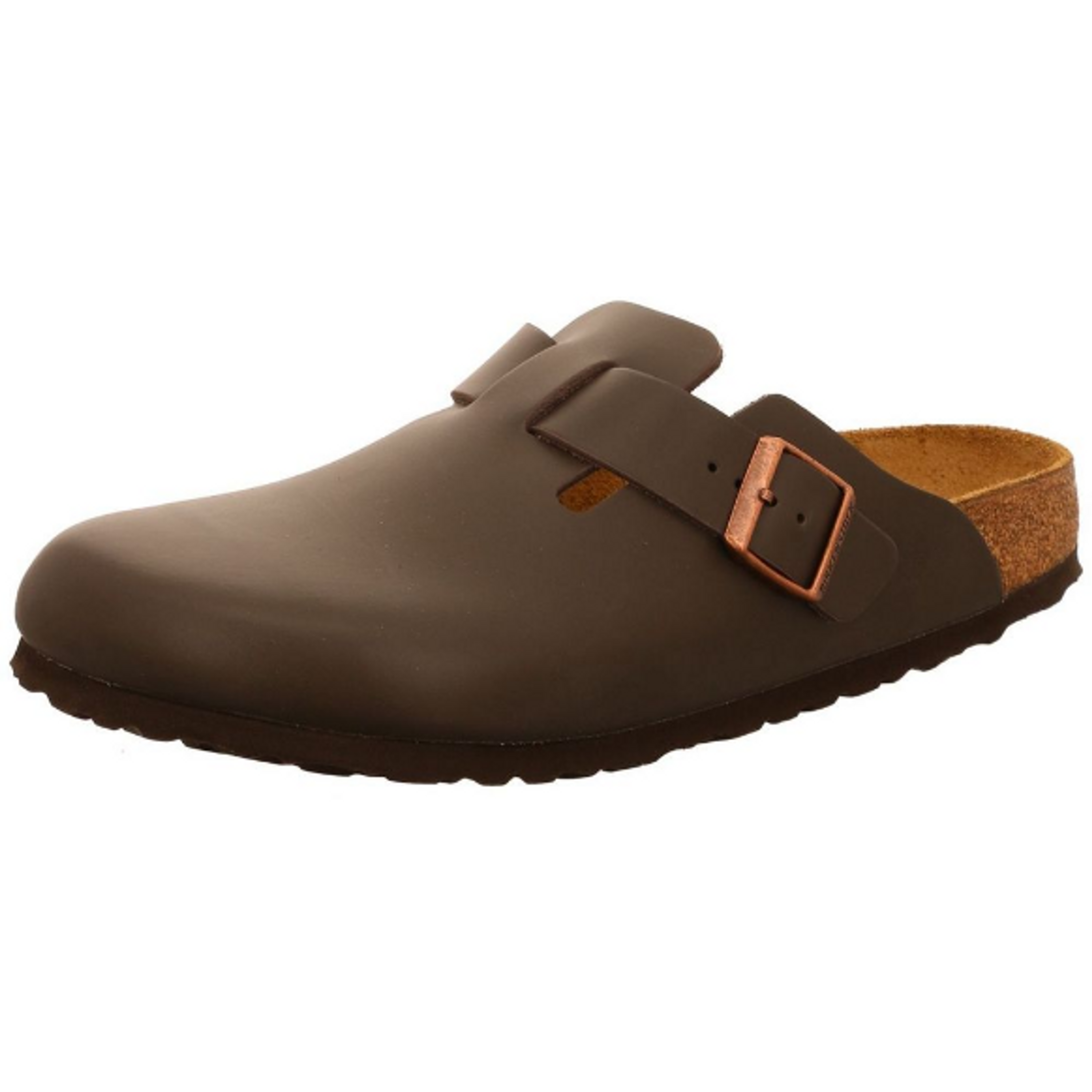 Birkenstock Boston Unisex Clogs Regular dark brown smooth leather - Bartel-Shop