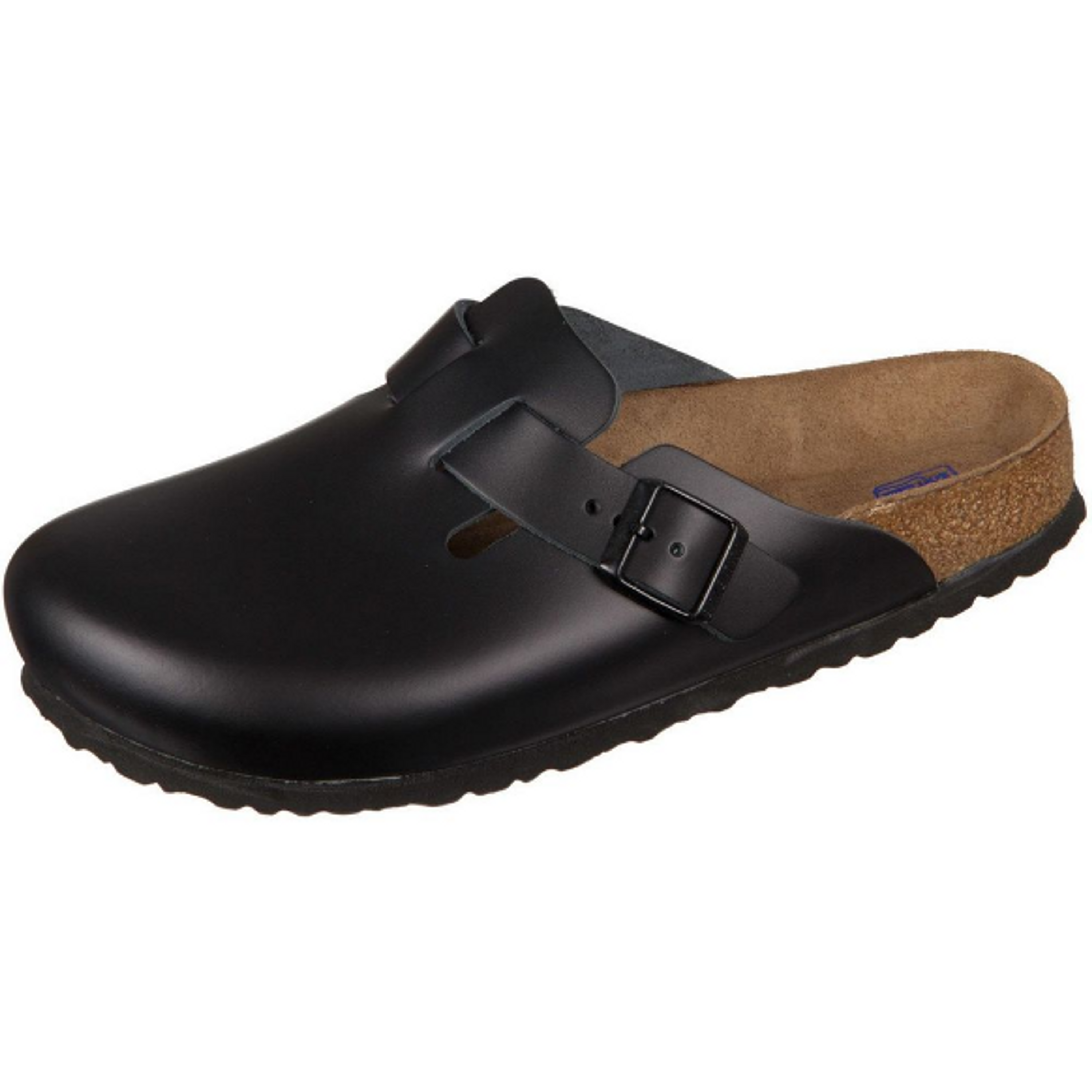 Birkenstock Boston Unisex Narrow black smooth leather - Bartel-Shop