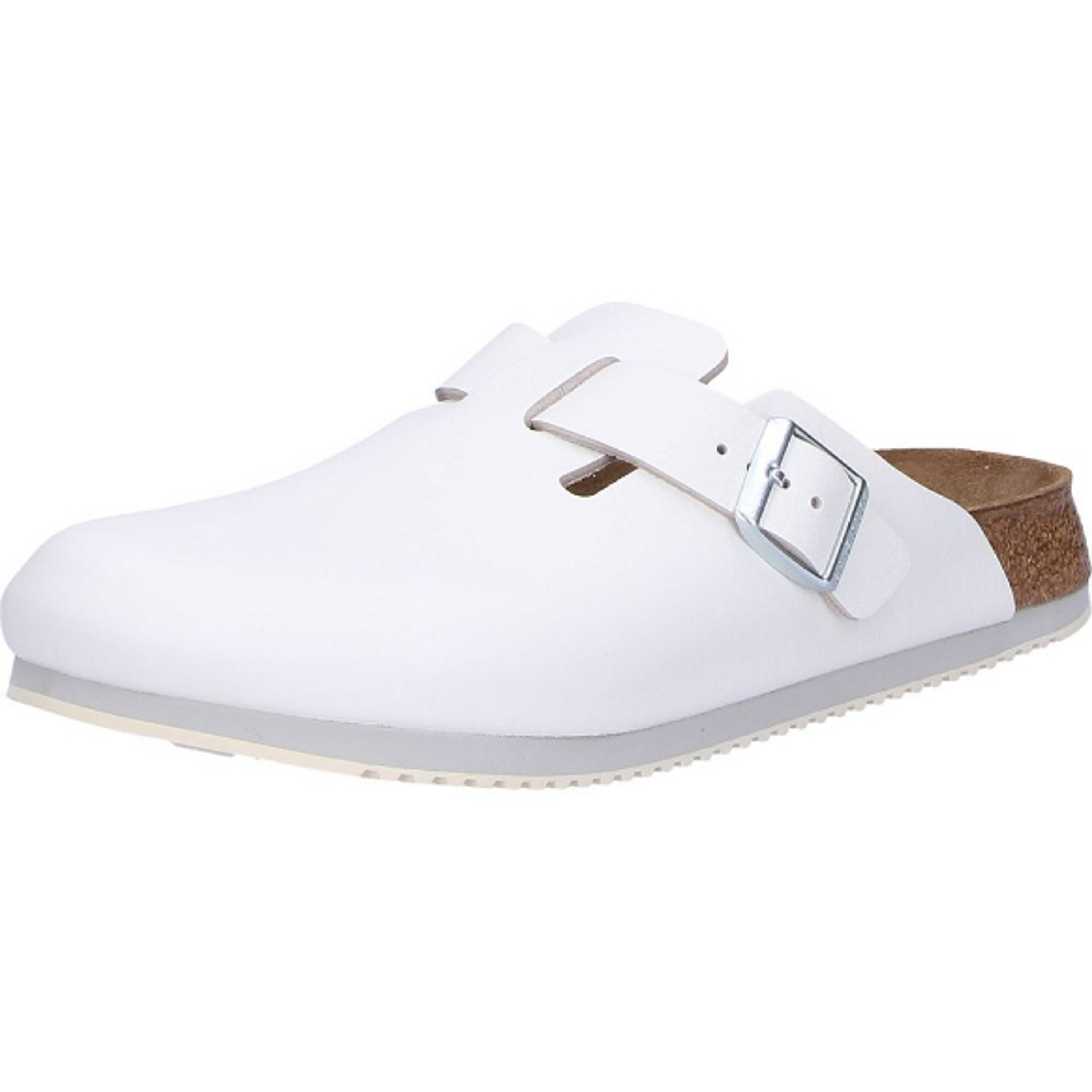 Birkenstock Boston Narrow White Natural leather