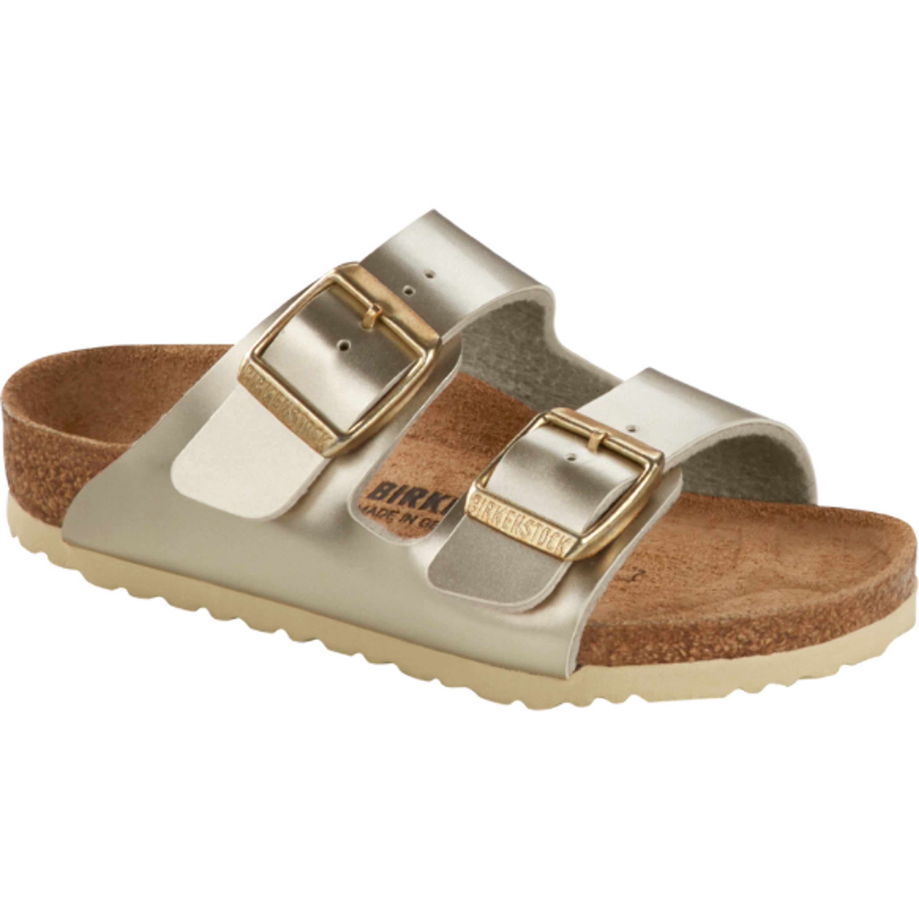 Birkenstock Arizona slim mules gold Imitation leather / synthetic leather - Bartel-Shop