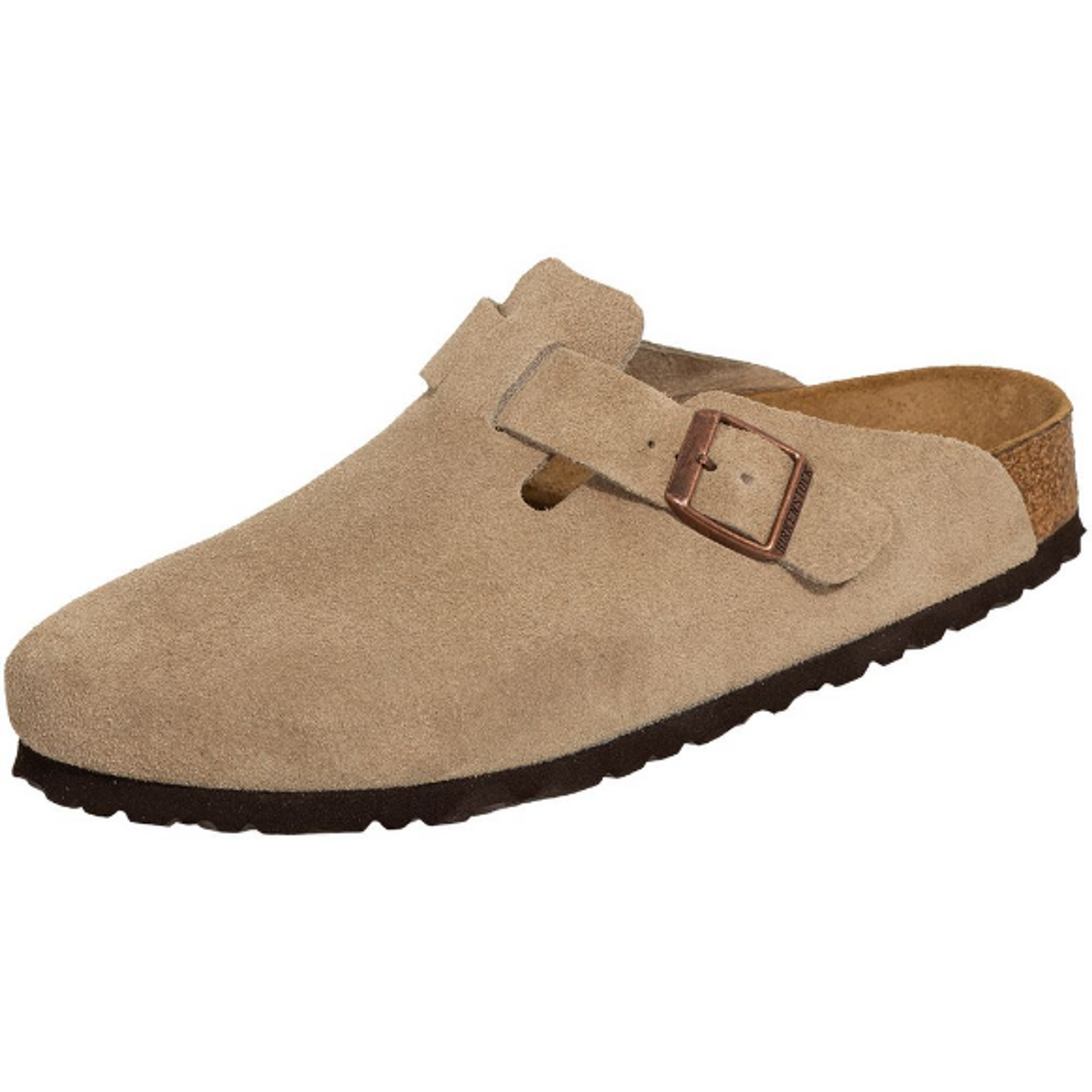 Birkenstock Open Boston VL Soft Taupe taupe Suede