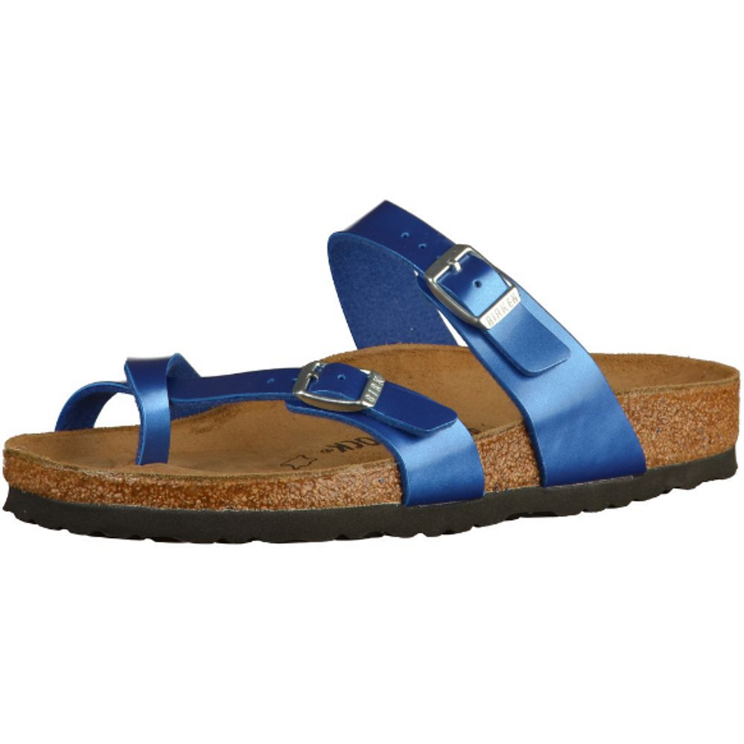 Birkenstock Mayari 1012975 Electric Metallic Ocean toe separator blue Birko-Flor - Bartel-Shop