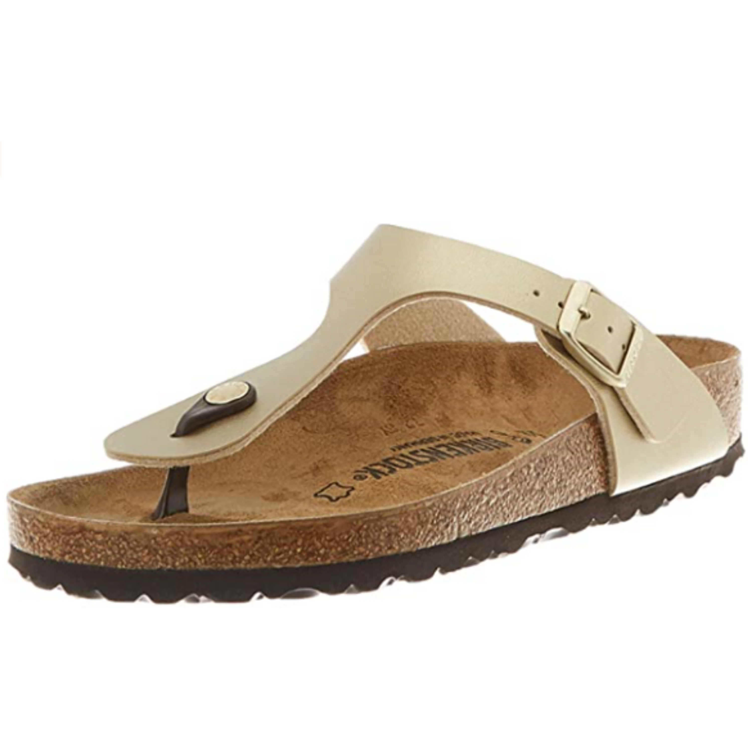 Birkenstock Gizeh Women's Regular Toe Separator gold Birko-Flor - Bartel-Shop
