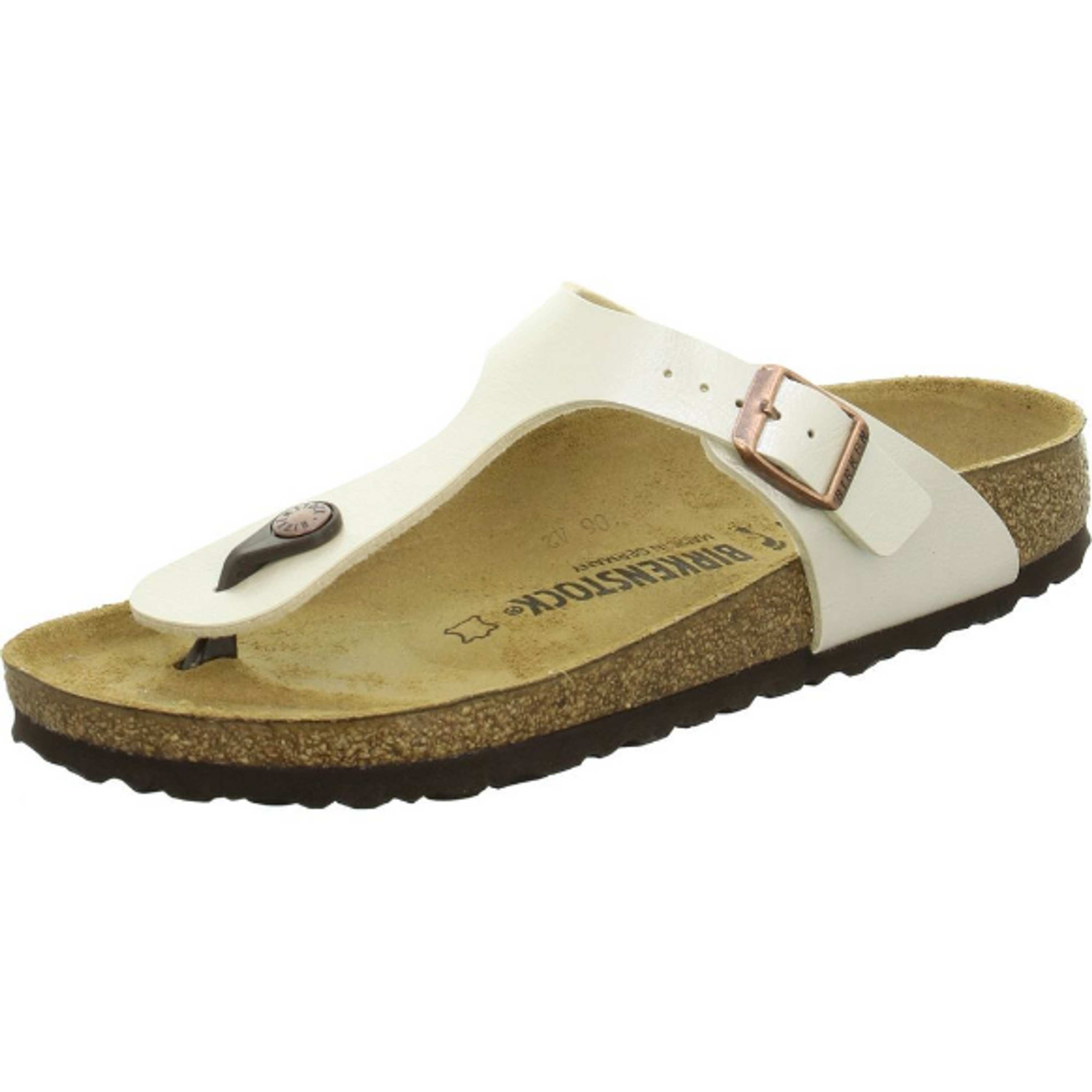 Birkenstock Gizeh Women's Regular Toe Separator mother of pearl Birko-Flor - Bartel-Shop