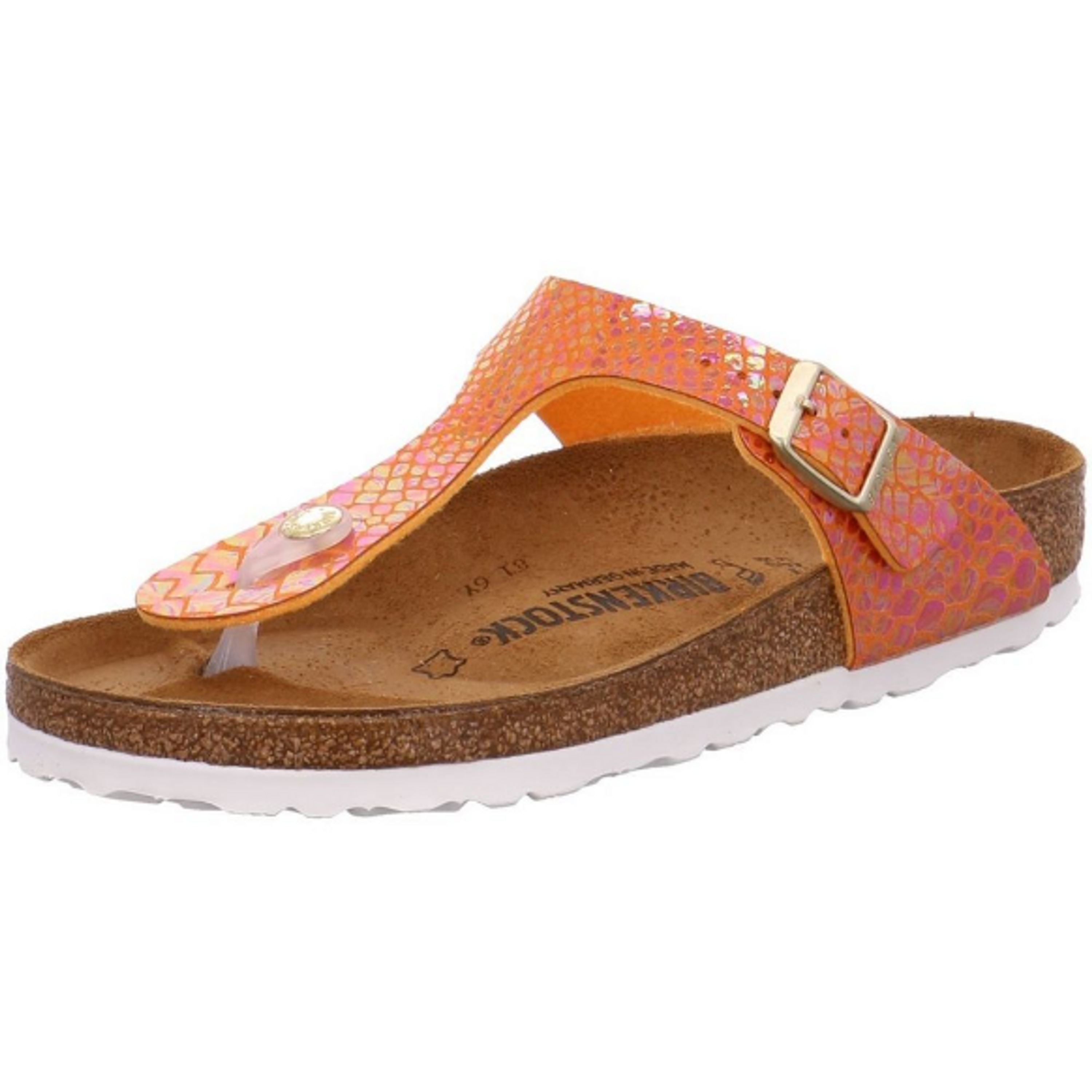 Birkenstock toe separator Gizeh narrow orange Birko-Flor - Bartel-Shop