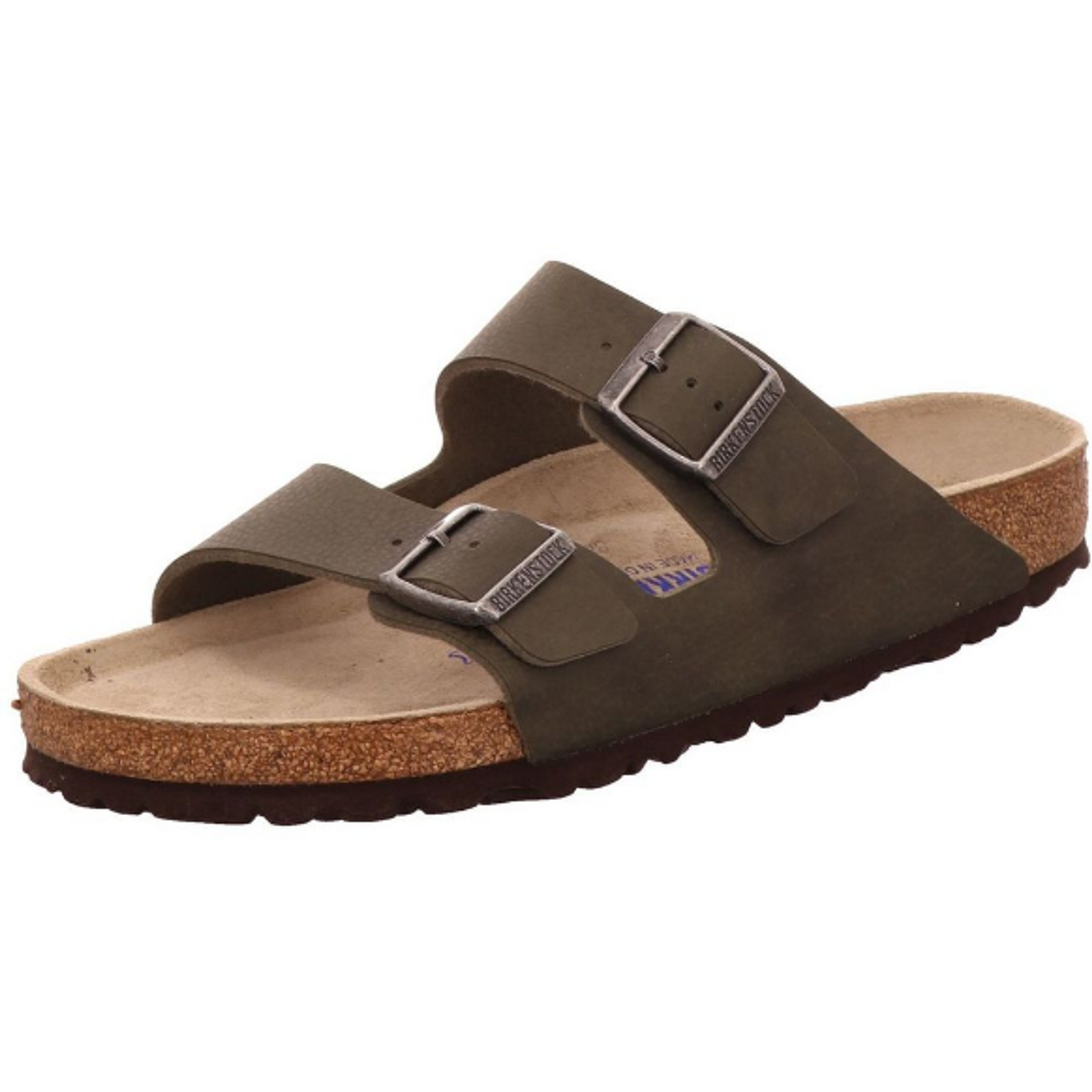 Birkenstock Arizona Mules Regular dark green Nubuck leather - Bartel-Shop