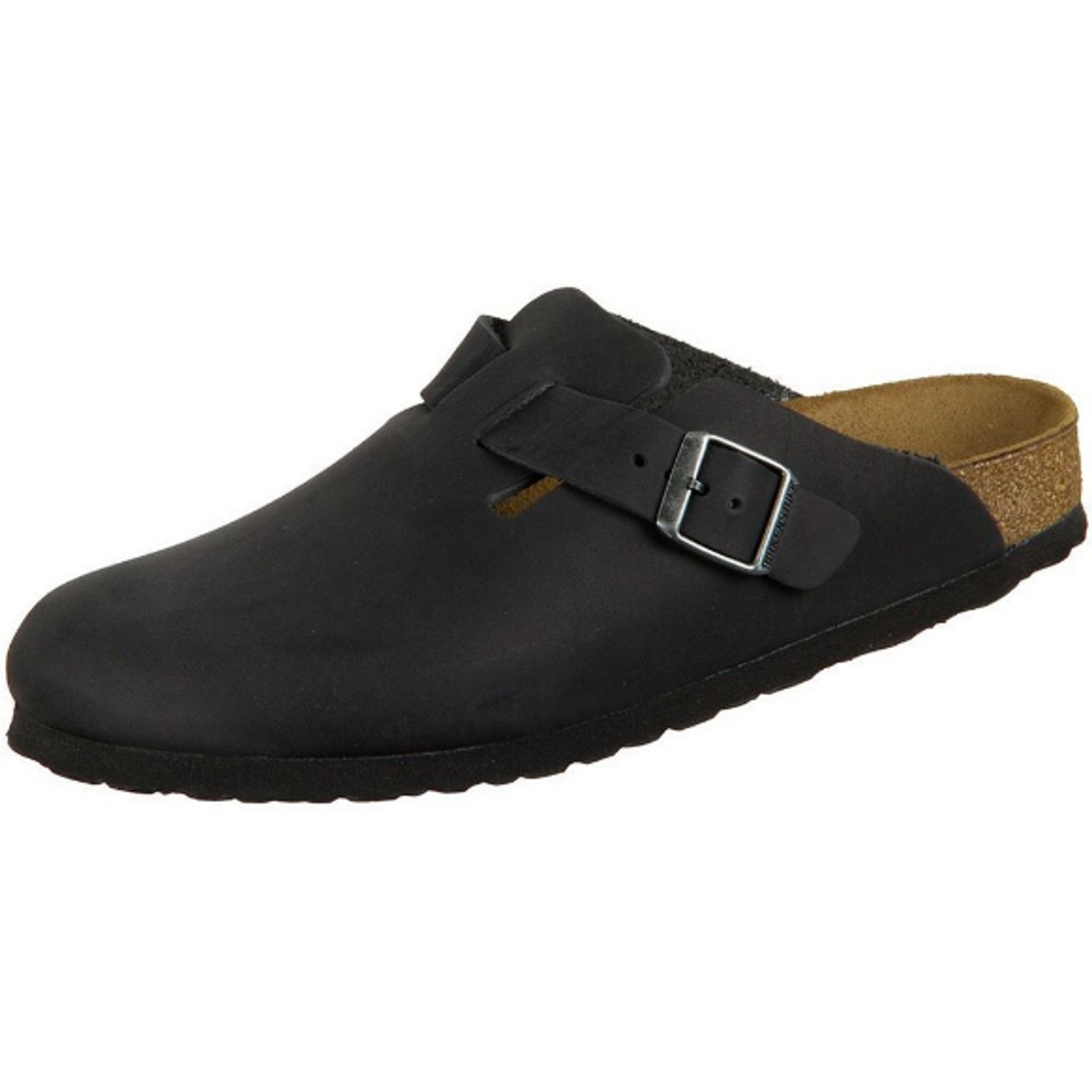 Birkenstock Boston Men Clogs Narrow black Nubuck leather, oiled - Bartel-Shop