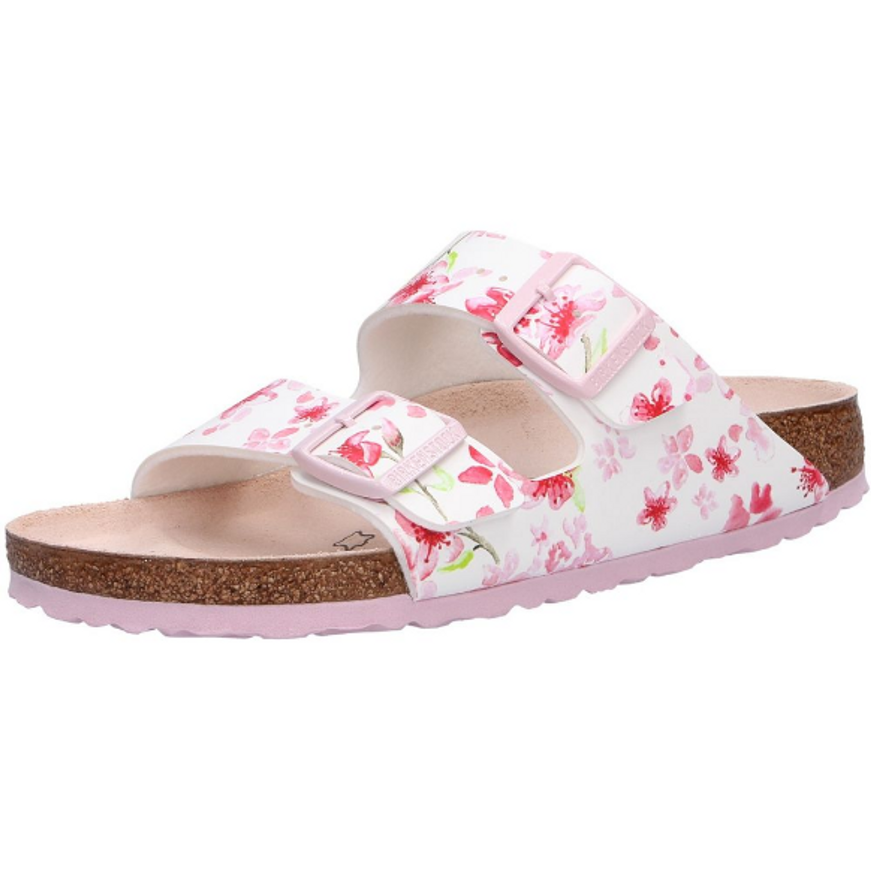 Birkenstock Arizona mules, mules, narrow white, rosé leatherette - Bartel-Shop