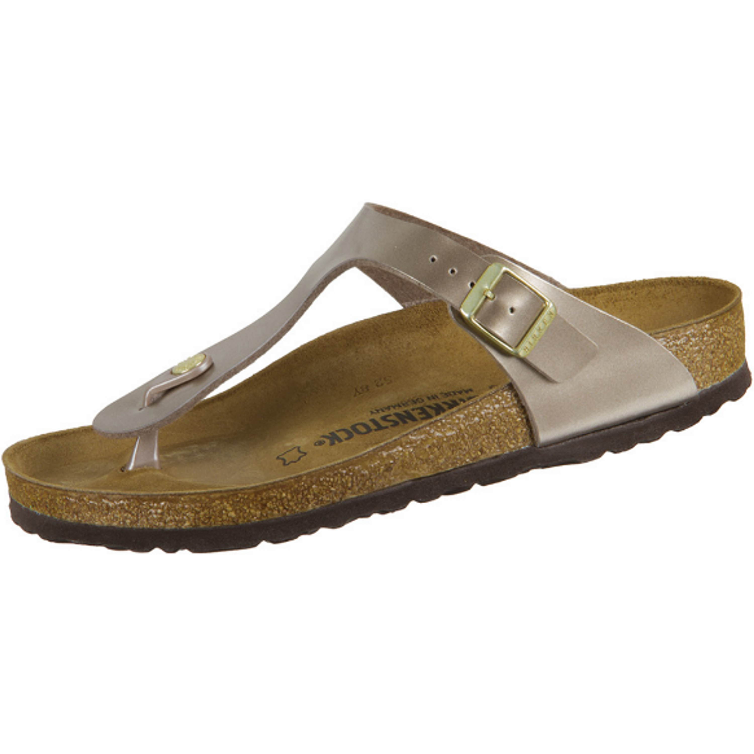 Birkenstock toe separator Gizeh metallic, taupe Birko-Flor - Bartel-Shop