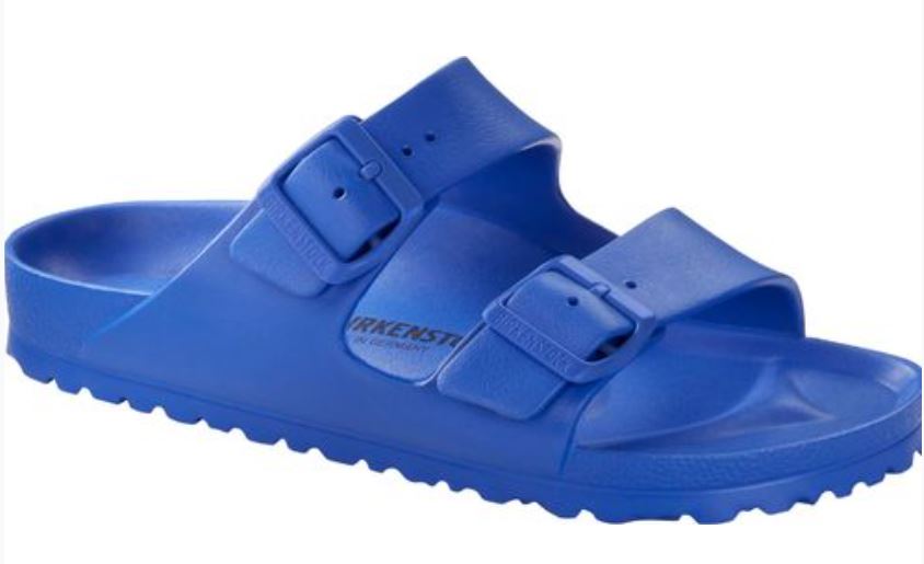 Birkenstock Arizona EVA Khaki Ultra Blue Waterproof Sandals Beach Slides Mens - Bartel-Shop