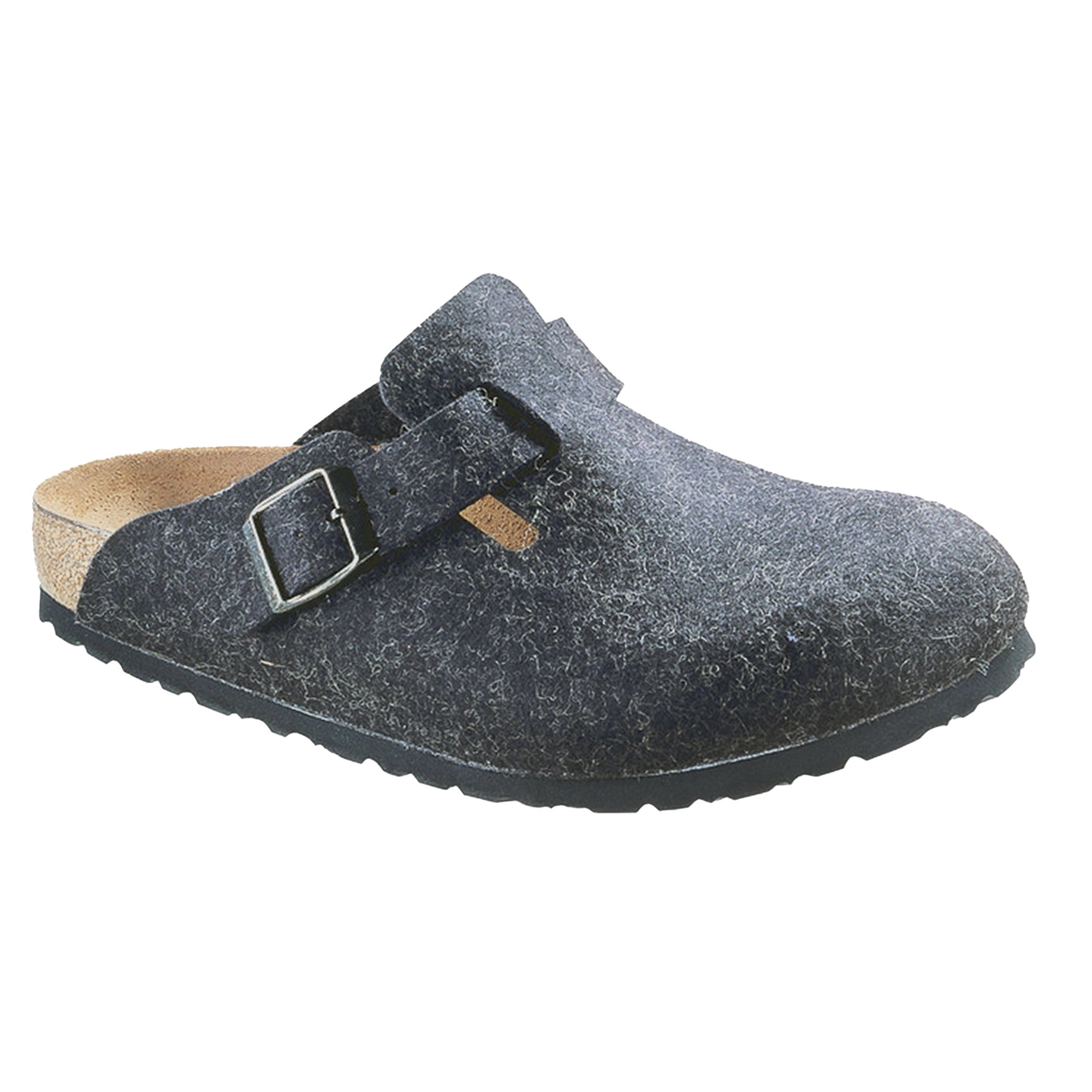 Birkenstock Boston Wool Felt Clogs Mules Slippers Brown Grey Men Women