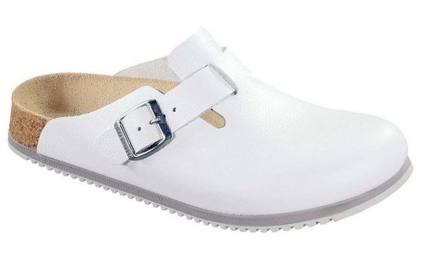 Birkenstock Boston SL Clogs Mules Work Grip Leather Slippers Sandals Shoes Black - Bartel-Shop