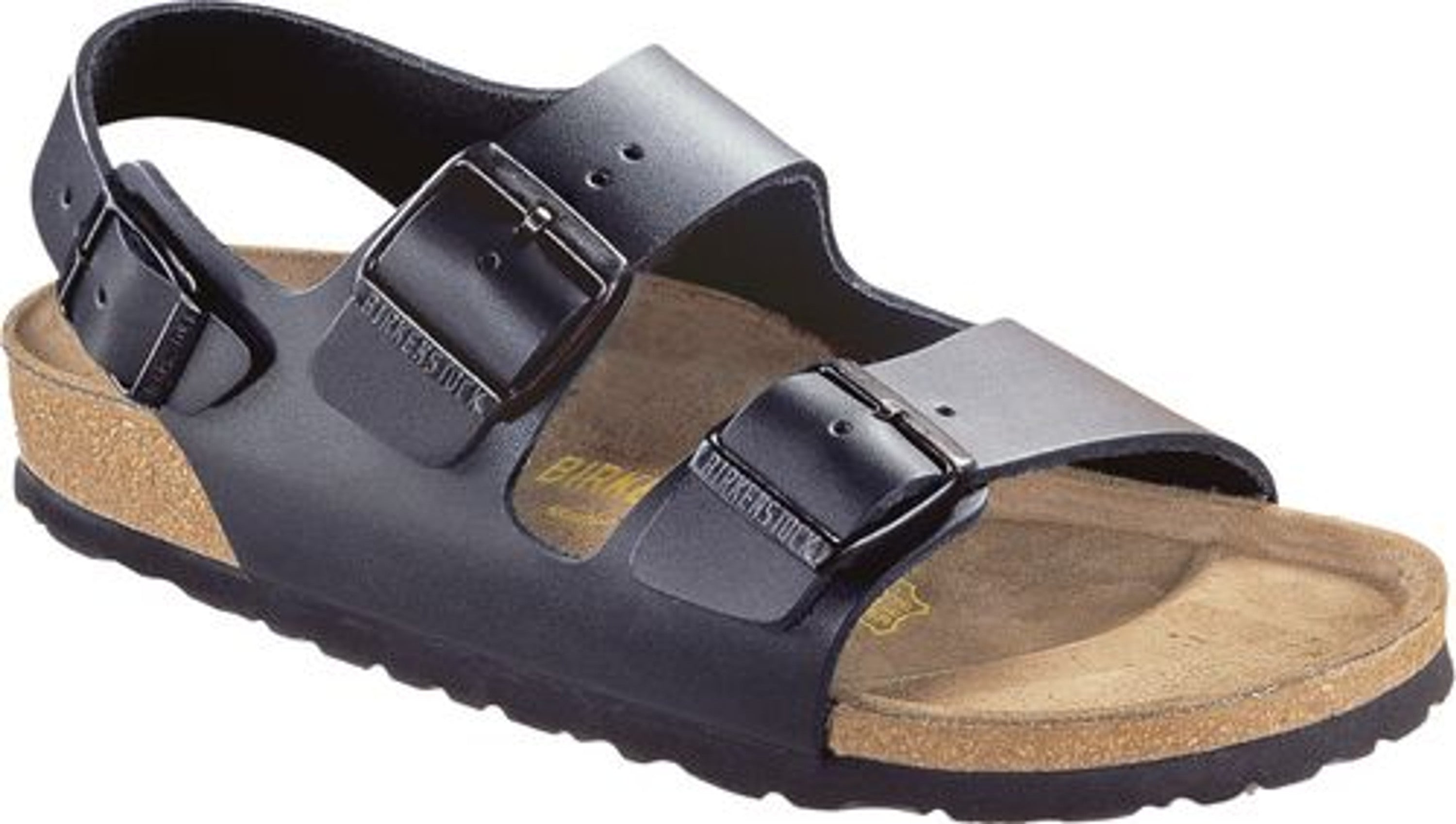 Birkenstock Milano narrow black smooth leather - Bartel-Shop