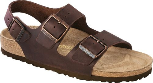 Birkenstock sandal Milano habana nubuck leather - Bartel-Shop