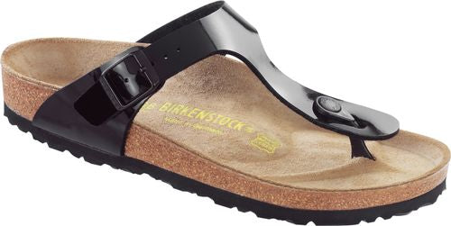 Birkenstock thong sandal Gizeh black patent BF - Bartel-Shop