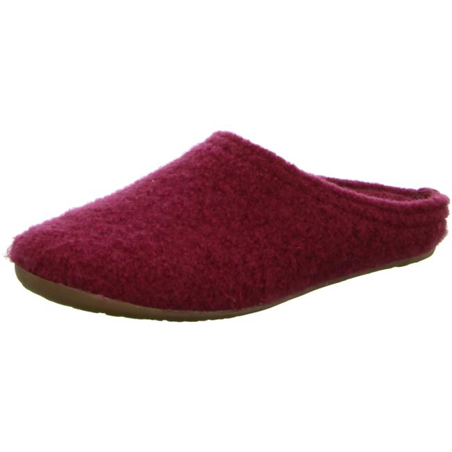 Haflinger Slippers red male Sandals Clogs Wool felt - Bartel-Shop