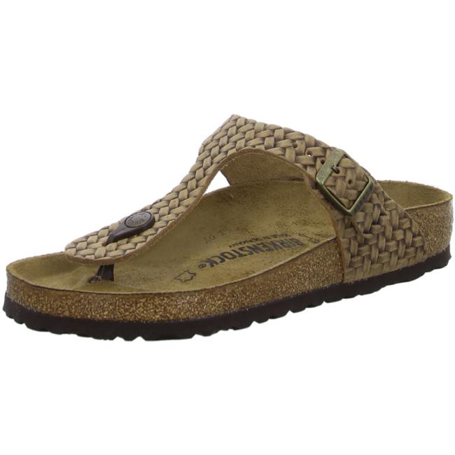 Birkenstock Gizeh FL Weave Tabacco Thongs Sandals Flip Flops regular Brown - Bartel-Shop