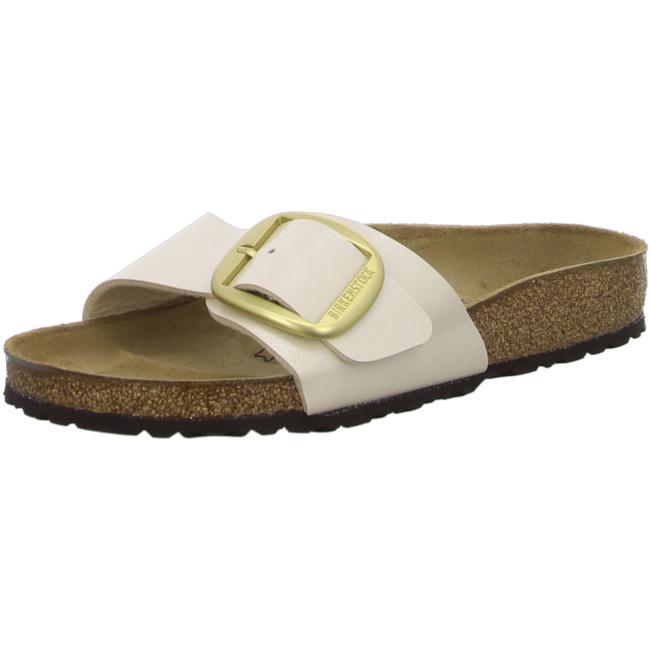 Birkenstock Madrid Big Buckle Graceful Pearl White Sandals Mules Slippers NEW regular - Bartel-Shop