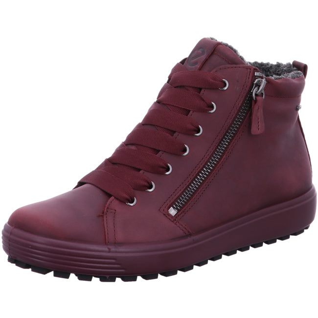 Ecco comfortable ankle boots for women red - Bartel-Shop
