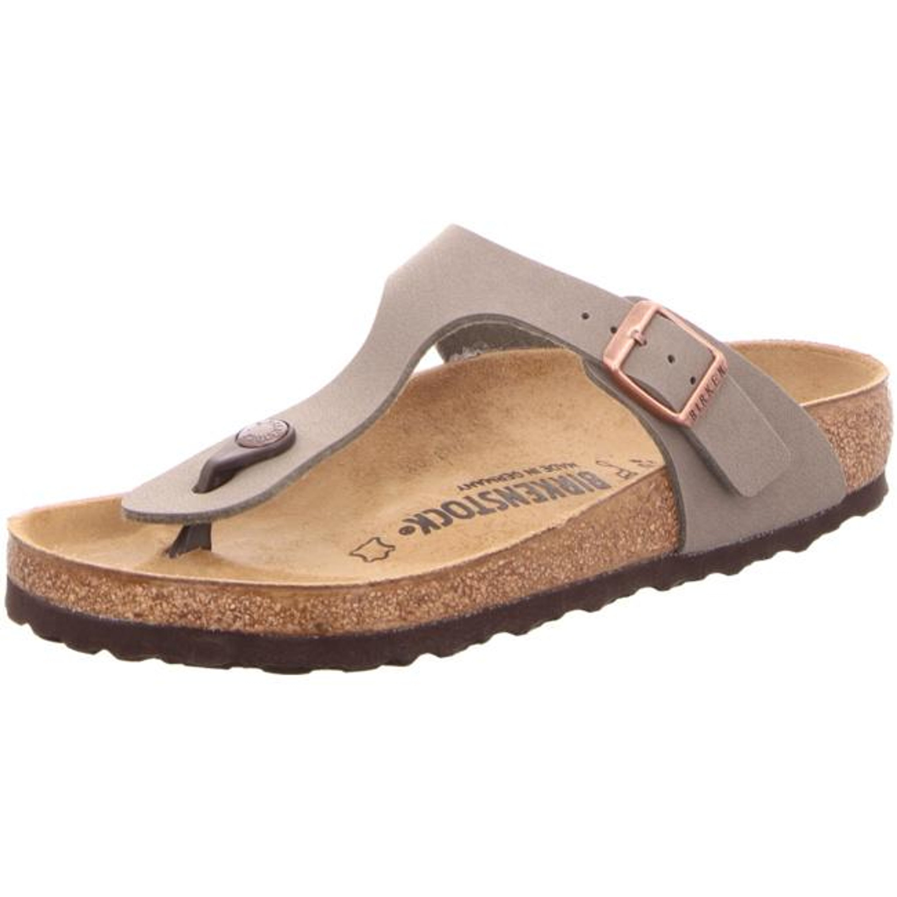 Birkenstock Gizeh Stone Nubuck Birko-Flor Leather Sandals Slides Thongs Flip-Flops regular - Bartel-Shop