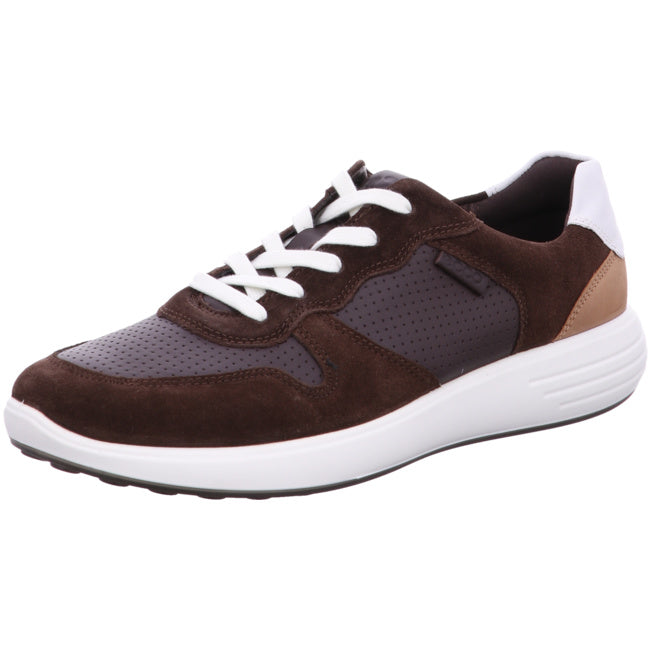 Ecco sporty lace-up shoes for men brown - Bartel-Shop