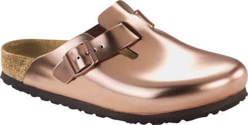 Birkenstock Clog Boston metallic copper BF - Bartel-Shop