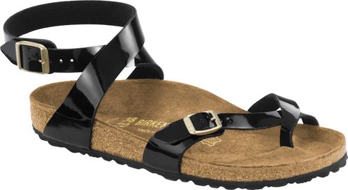 Birkenstock thong sandal Yara BFLA patent black - Bartel-Shop