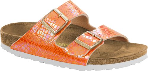 Birkenstock mule Arizona BF shiny snake orange - Bartel-Shop