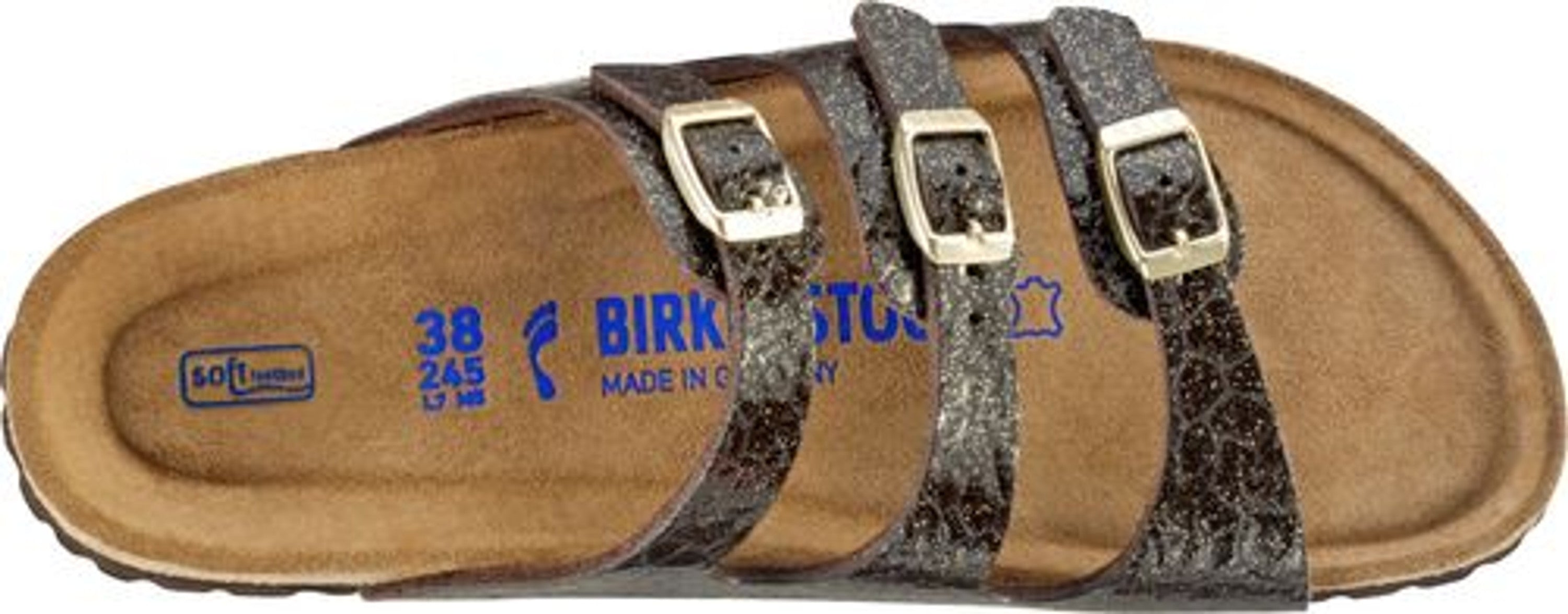 Birkenstock Florida slim mules brown Birko-Flor - Bartel-Shop