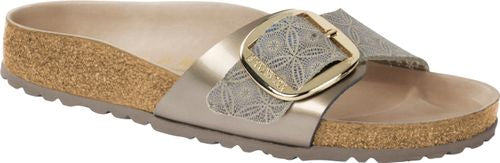 Birkenstock mules Madrid Big Buckle ceramic pattern blue - Bartel-Shop