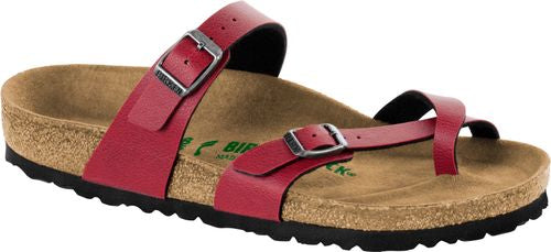 Birkenstock Mayari thong sandal pull up bordeaux - Bartel-Shop