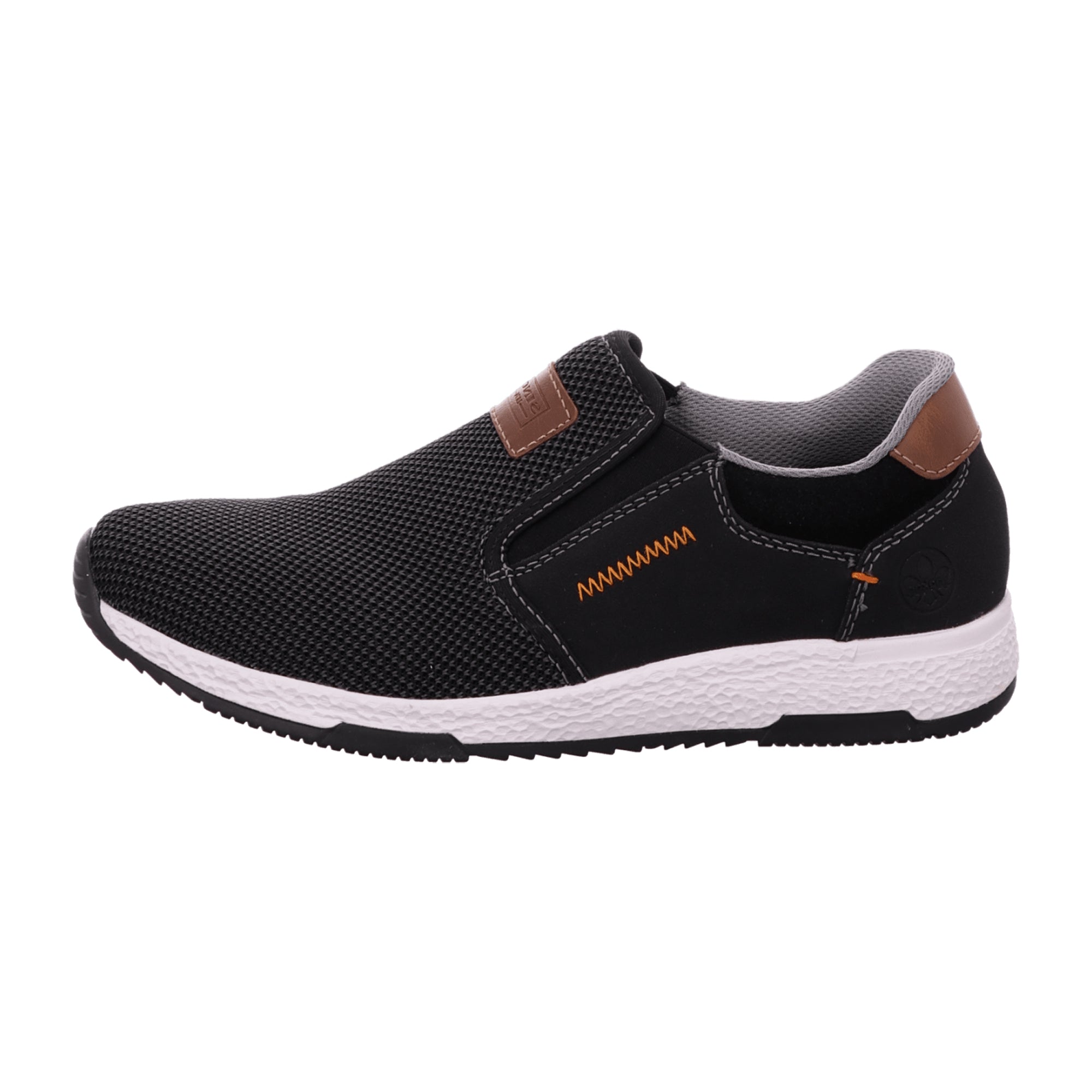 Rieker FSK Men's Slip-On Shoes Black Comfortable Lightweight Flexible Sole
