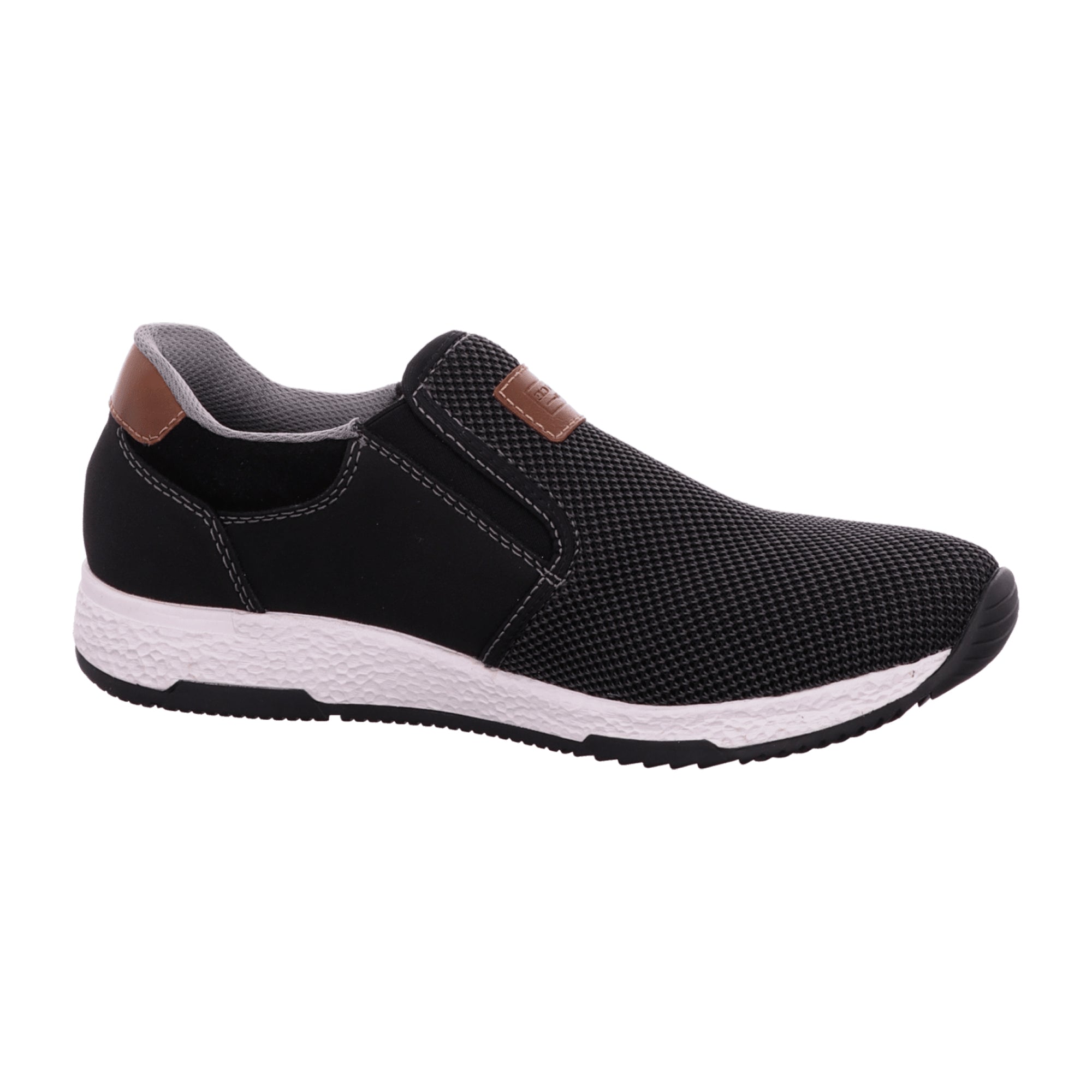 Rieker FSK Men's Slip-On Shoes Black Comfortable Lightweight Flexible Sole