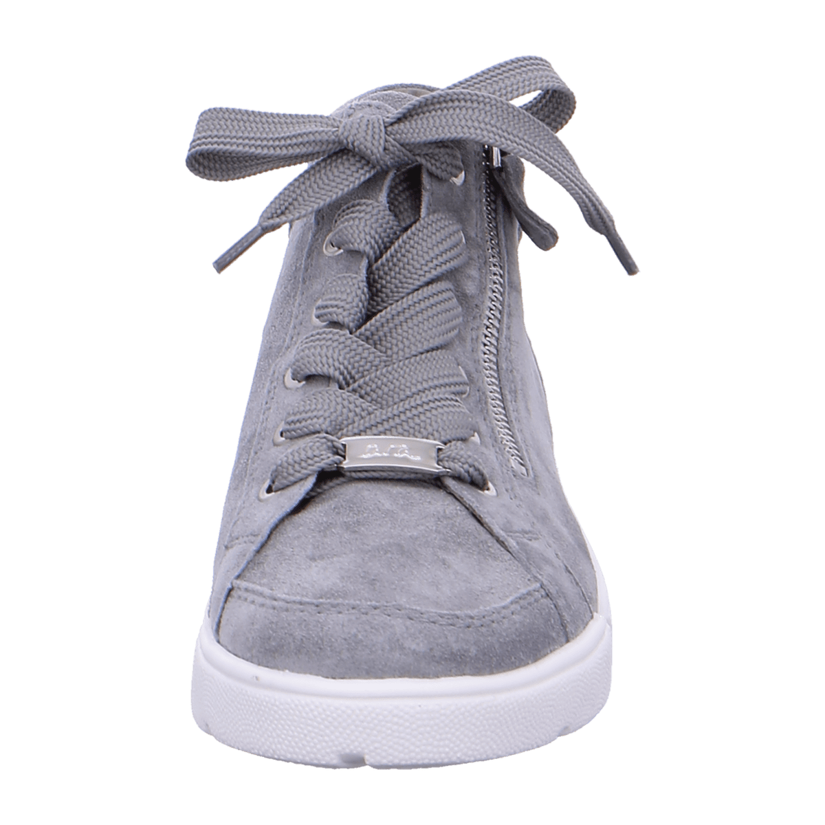ARA ROM Women's Sneakers in Grey Nubuck Leather with Lace-Up Closure and Cold-Weather Lined Interior