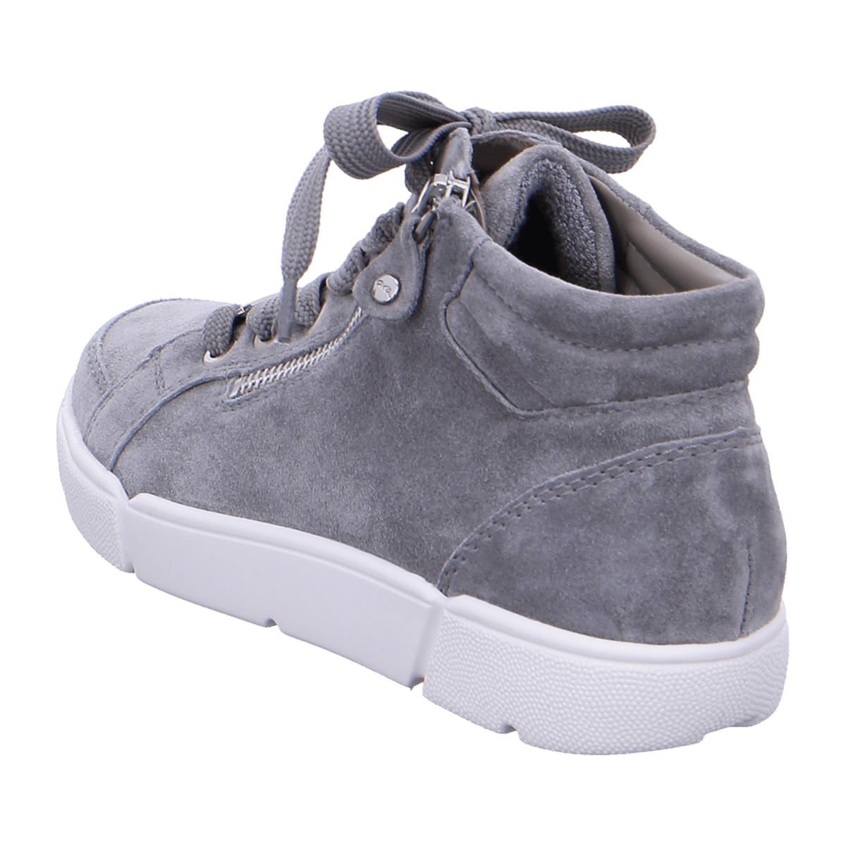 ARA ROM Women's Sneakers in Grey Nubuck Leather with Lace-Up Closure and Cold-Weather Lined Interior