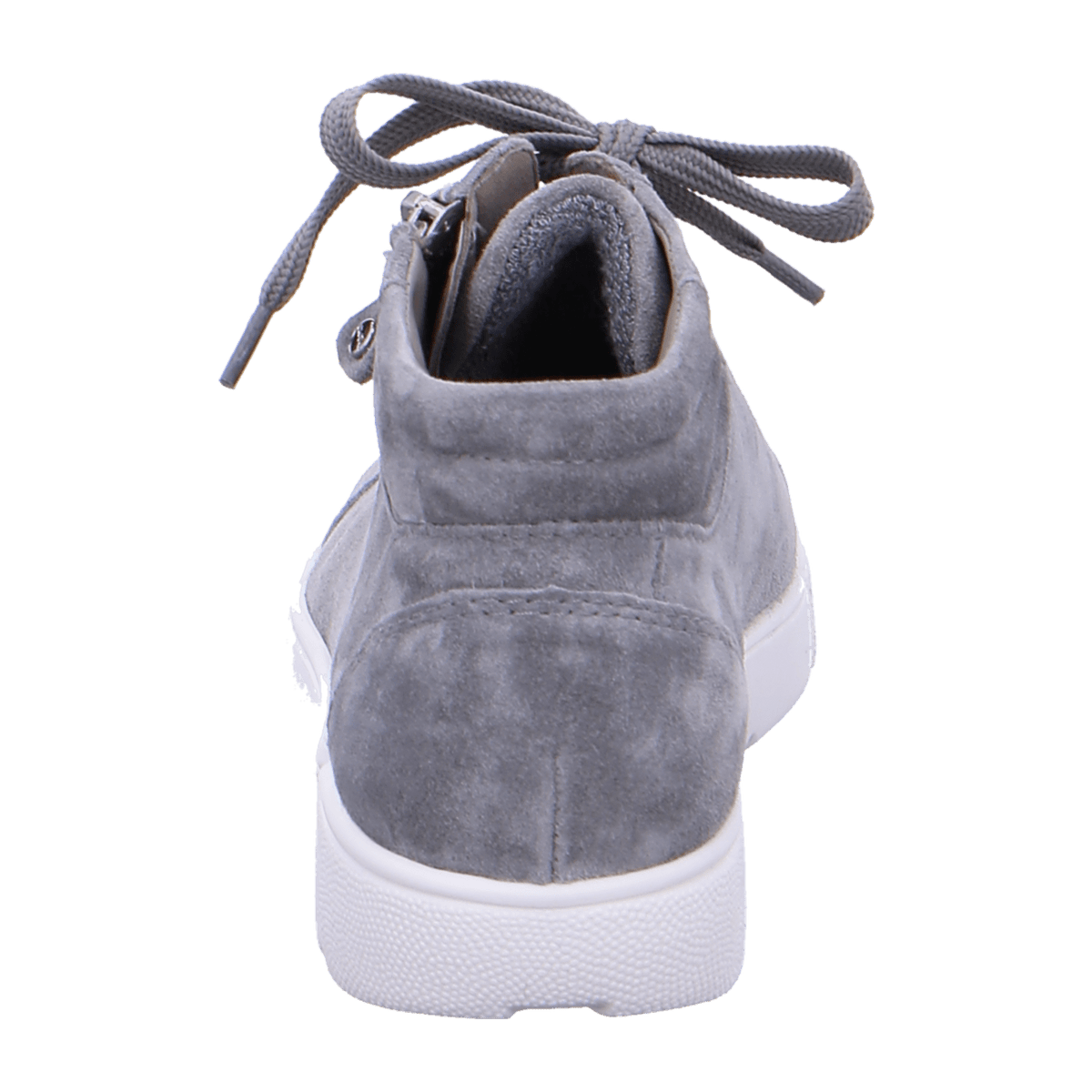 ARA ROM Women's Sneakers in Grey Nubuck Leather with Lace-Up Closure and Cold-Weather Lined Interior